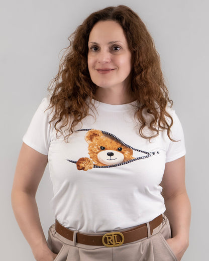 Mintás macis felső