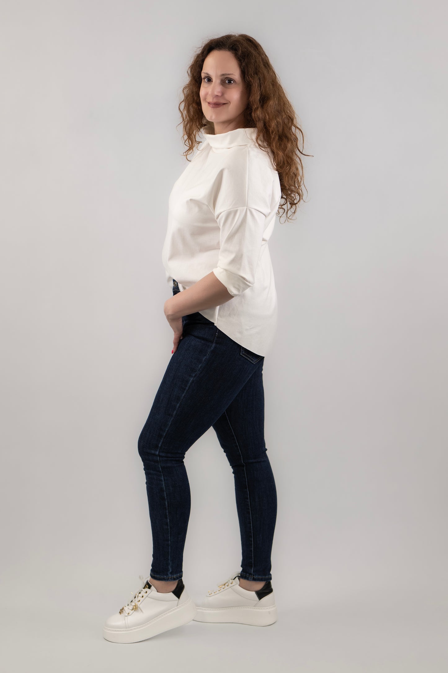 Kámzsa felső fehér